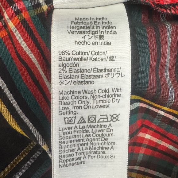 J. Crew Multicolor Plaid Dress - Size L - Picture 12 of 12
